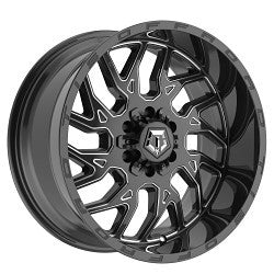 TIS 544BM-2098917 20x9 Cast Aluminum All-Terrain Wheel with 8x180 Bolt Pattern and +17 Offset