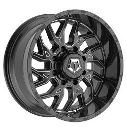 TIS 544BM-2098917 20x9 Cast Aluminum All-Terrain Wheel with 8x180 Bolt Pattern and +17 Offset