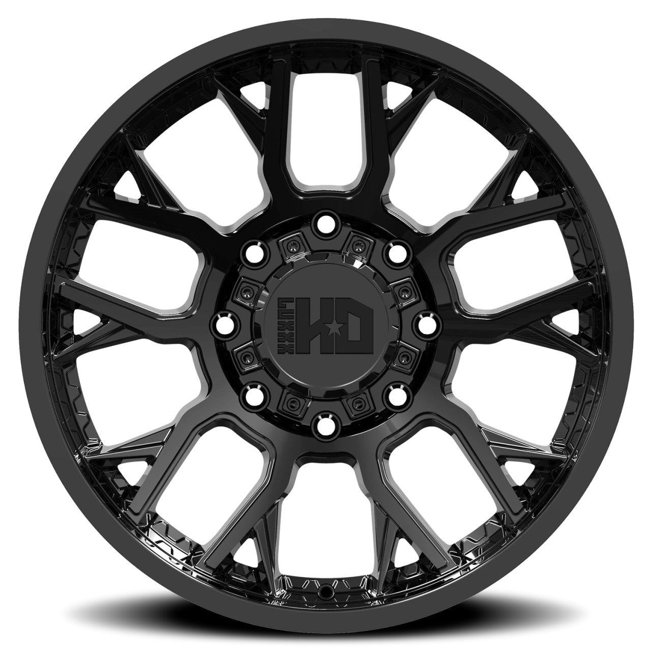 20X10 LUXXX LHD39 WHEELS 8X170, -19 OFFSET - GLOSS BLACK