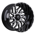 20X10 TIS 544MB OFF-ROAD WHEELS WITH 6X135/6X5.50 BOLT PATTERN AND -25 OFFSET - GLOSS BLACK & MACHINED FACE