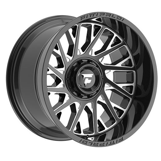 22X12 FITTIPALDI OFF-ROAD FA08BM WHEELS, 5X5.5(139.7) & 5X5(127), -44 Offset