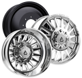 24X8.25 ARENA A110 RIVAL DUALLY WHEELS 8X200 - POLISHED - SET OF 6