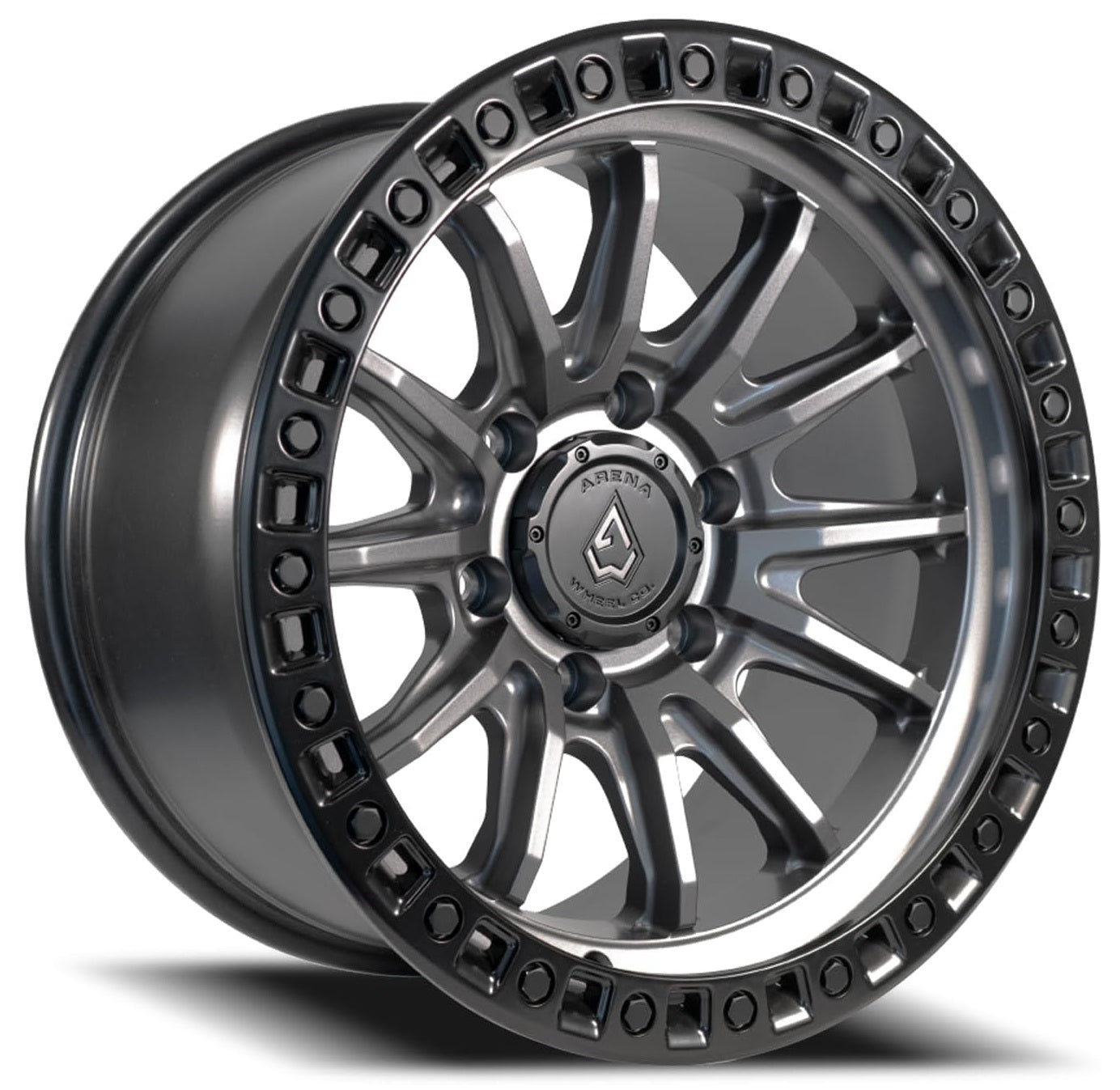 ARENA A103 MISSION WHEELS 5X5.0(127) - SATIN GUNMETAL WITH BLACK LIP
