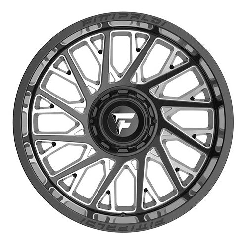 22X12 FITTIPALDI OFF-ROAD FA08BM WHEELS, 5X5.5(139.7) & 5X5(127), -44 Offset