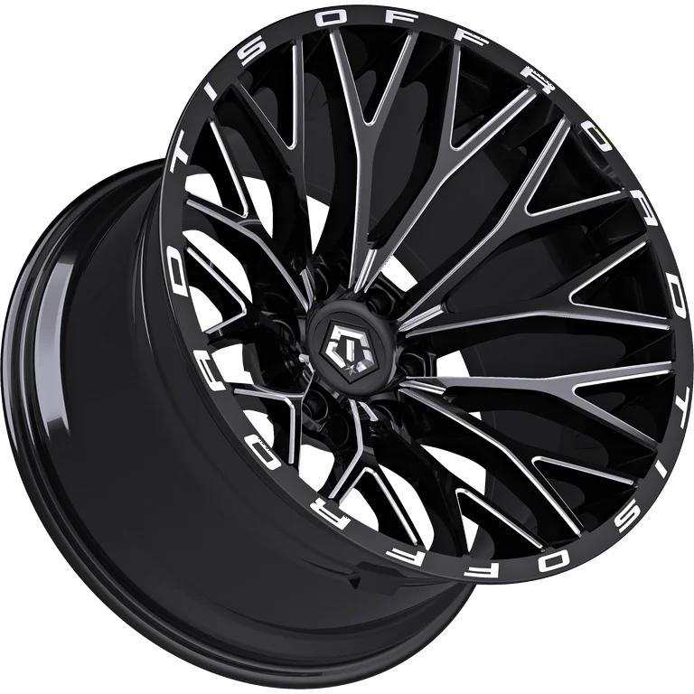 TIS OFF-ROAD 566BM WHEELS 6X5.5(139.7) - GLOSS BLACK & MILLED