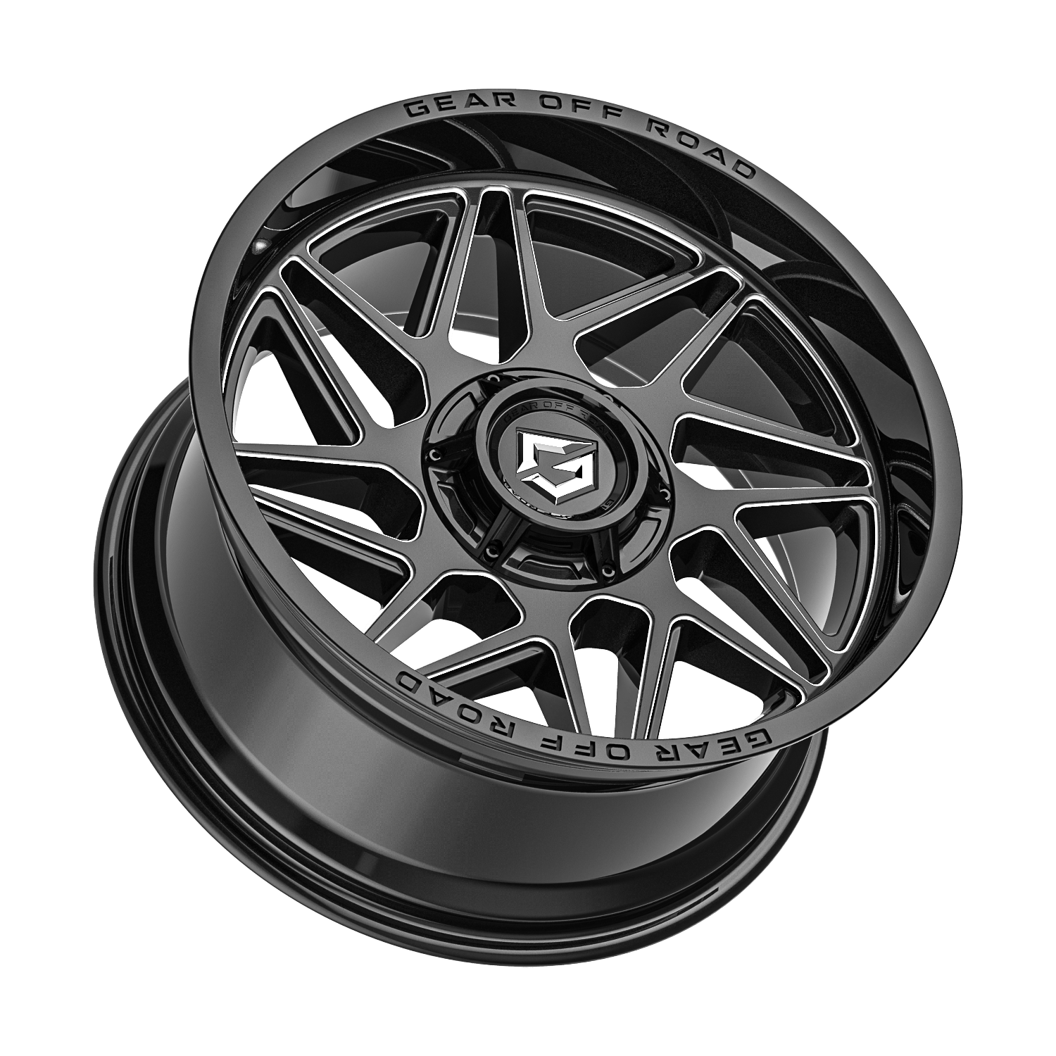 Gear Off Road 761BM Ratio 20x10 Cast Aluminum Wheel with 8x180 Bolt Pattern and -19 Offset