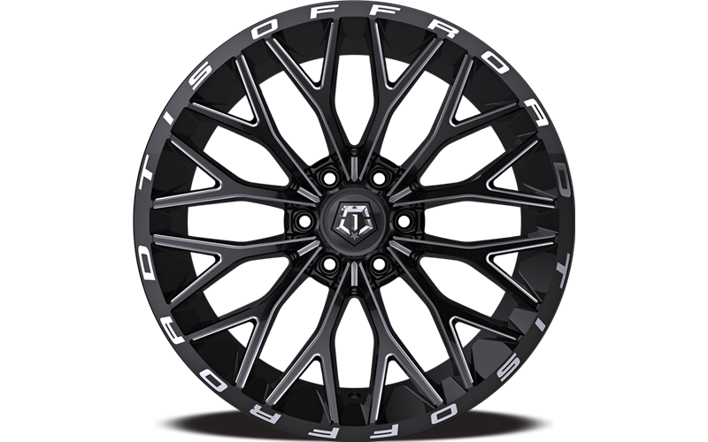TIS OFF-ROAD 566BM WHEELS 6X5.5(139.7) - GLOSS BLACK & MILLED