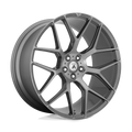 Asanti Black ABL-27 Dynasty 20-Inch Titanium Brushed Wheel with 5x114.3 Bolt Pattern and +35 Offset