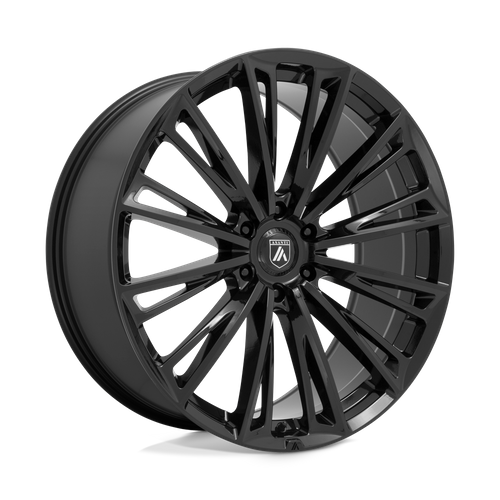 Asanti Black ABL30 Corona 22-Inch Gloss Black Alloy Wheel with 5x112 Bolt Pattern and +32 Offset