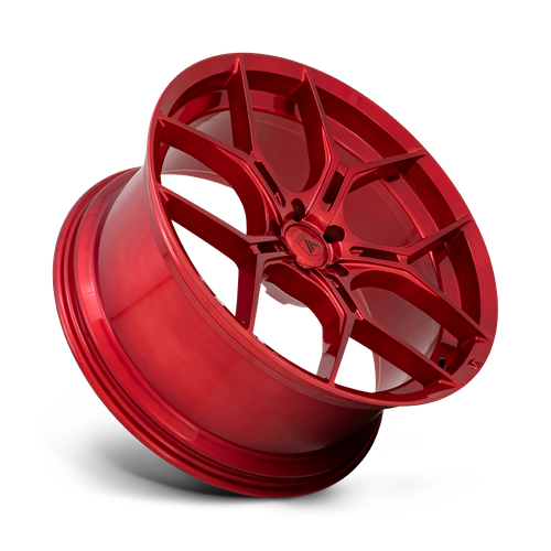 Asanti Black ABL-37 Monarch 22x9 Candy Red Custom Wheel with 5x115 Bolt Pattern and 72.56mm Center Bore