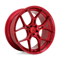 Asanti Black ABL-37 Monarch 22x9 Candy Red Custom Wheel with 5x115 Bolt Pattern and 72.56mm Center Bore