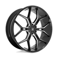 Asanti Black ABL-38 Monarch Truck 22x9.5 Inch Gloss Black Milled Wheel with 6x135 Bolt Pattern and 87.10mm Center Bore