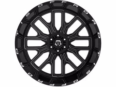 TIS OFF-ROAD 560BM WHEELS 8X180 - GLOSS BLACK & MILLED