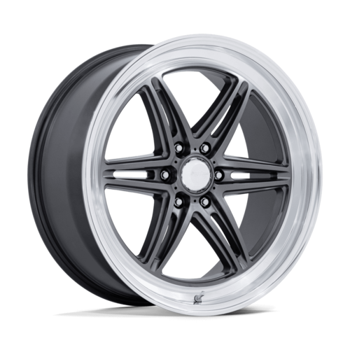 American Racing AR953 Groove 6 Drag 20x9.5 Inch Alloy Wheel with Anthracite Finish and Diamond Cut Lip