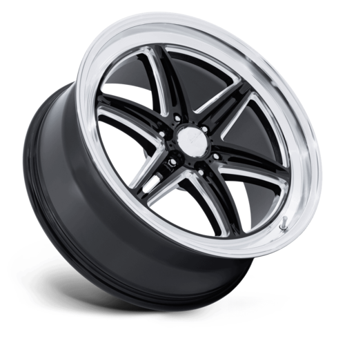 American Racing AR953 Groove 6 Drag 17x10 Gloss Black Milled Wheel with Diamond Cut Lip and 6x139.7 Bolt Pattern