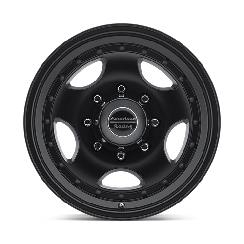 American Racing AR23 15x8 Satin Black Wheel with -19mm Offset and 5x139.7 Bolt Pattern