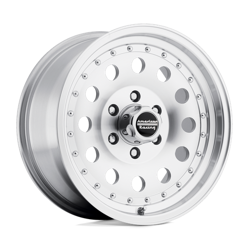 American Racing AR62 Outlaw II 15x10 Inch Machined Wheels with Clear Coat Finish