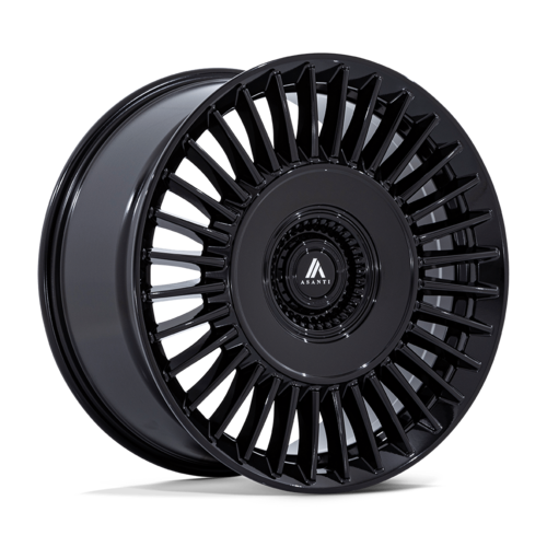 Asanti Black AB040 TIARA 20x10.5 Inch Gloss Black Wheel with 5x112/120 Bolt Pattern and +38 Offset