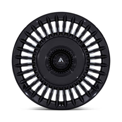 Asanti Black AB040 TIARA 22x9 Gloss Black Wheel with 5x112/120 Bolt Pattern and +27 Offset