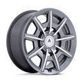 Asanti Black AB041 ESQUIRE 20x10.5 Gloss Anthracite Bright Mach Wheel with 5x108/112 Bolt Pattern and +45 Offset