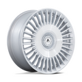 Asanti Black AB040 TIARA 20x9 Silver Gloss Bright Mach Face Wheel with 5x115/120 Bolt Pattern and +15 Offset