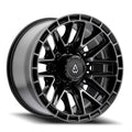ARENA A114 BATTLE WHEELS 8X180 - GLOSSY BLACK MACHINED DDT FACE AND LIP