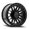 ARENA A109 HUSTLE WHEELS 8X170 - SATIN BLACK CENTER & GLOSSY BLACK LIP