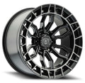 ARENA A102 RECON WHEELS 6X135 - GLOSS BLACK WITH MACHINED DDT LIP