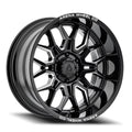 ARENA A117 VIOLATOR WHEELS 5X5.0(127) - GLOSSY BLACK AND MILLED
