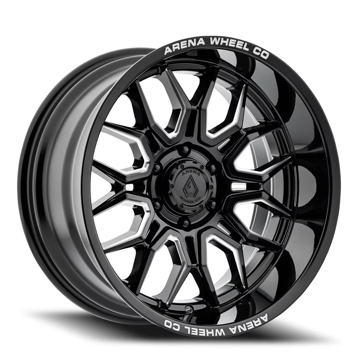 ARENA A117 VIOLATOR WHEELS 5X5.0(127) - GLOSSY BLACK AND MILLED