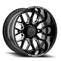 ARENA A117 VIOLATOR WHEELS 8X170 - GLOSSY BLACK AND MILLED