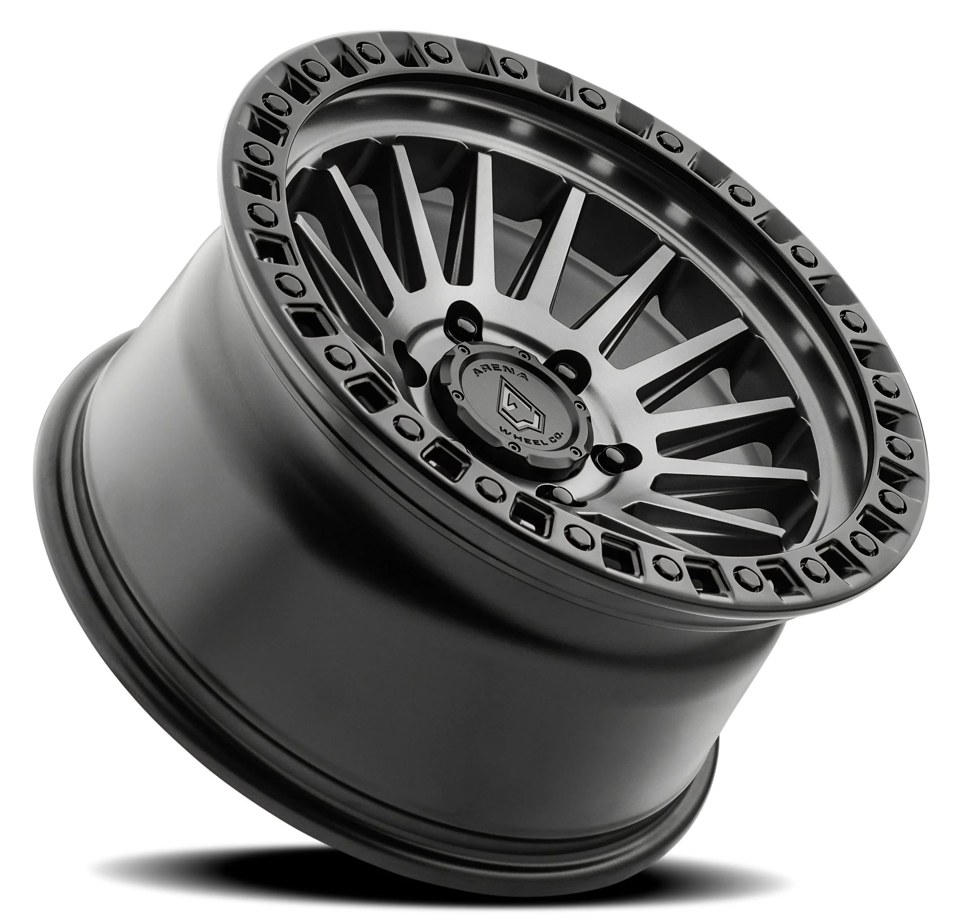 ARENA A101 MESA WHEELS 5X5.0(127) - SATIN GUNMETAL WITH BLK LIP