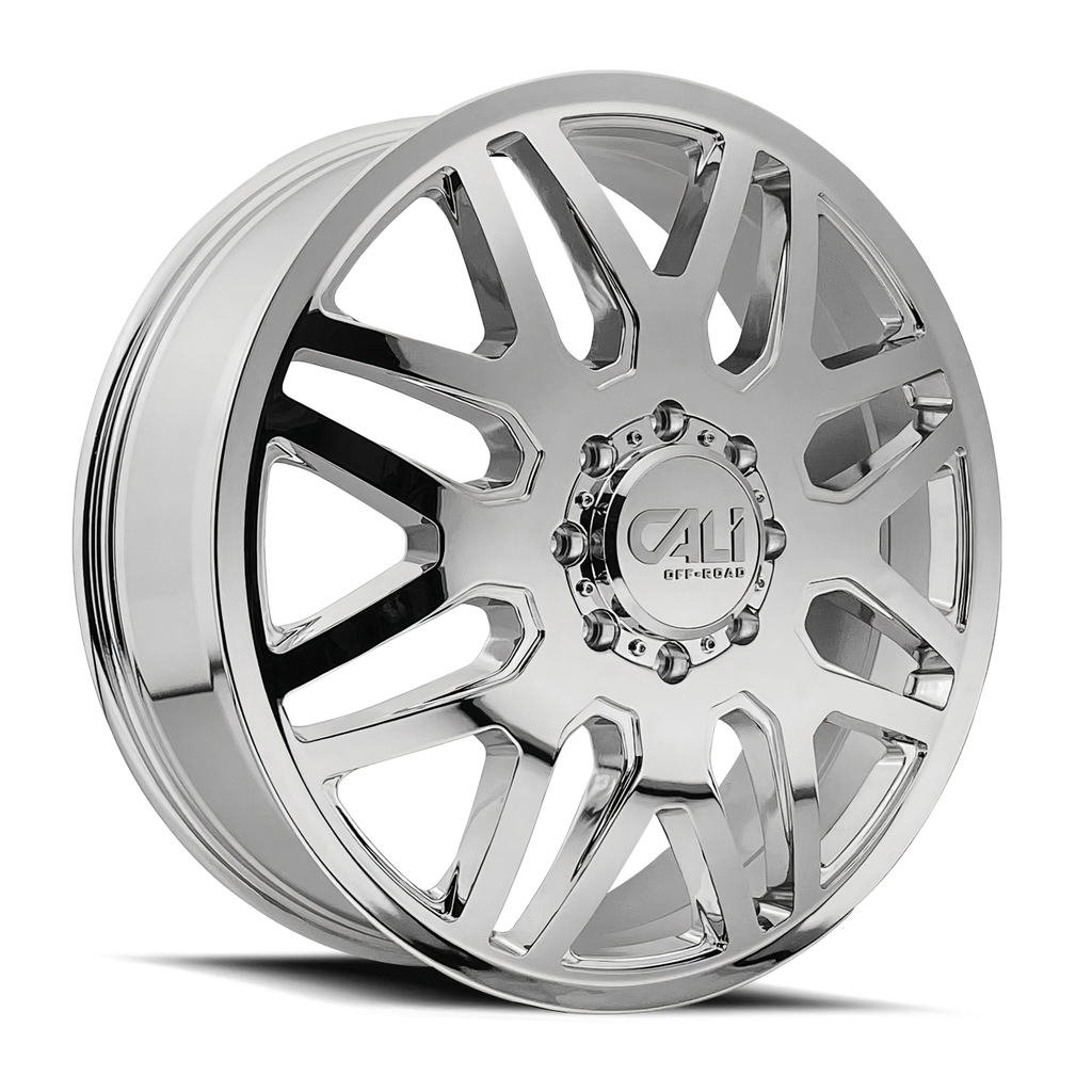 CALI OFF-ROAD INVADER 9115D DUALLY WHEELS 8X200 - CHROME - SET OF 6