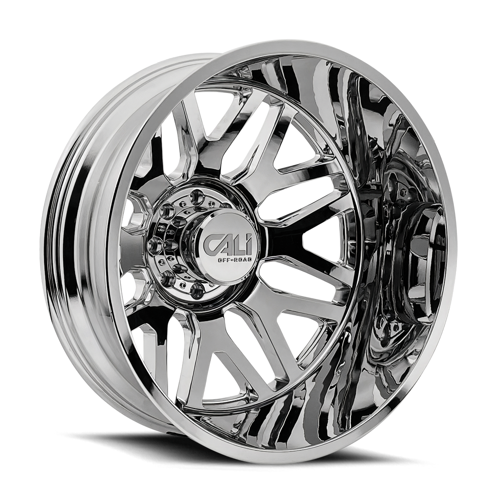 CALI OFF-ROAD INVADER 9115D DUALLY WHEELS 8X200 - CHROME - SET OF 6