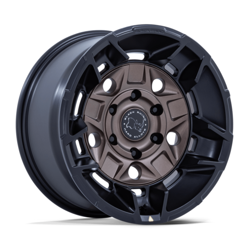 Black Rhino Hard Alloys BR028 GUARD 17x8.5 Inch Burnt Bronze with Matte Black Lip