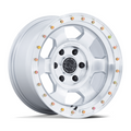 Black Rhino Hard Alloys BR029 TROOPER 17x8.5 Inch Gloss Silver Machined Face Wheel
