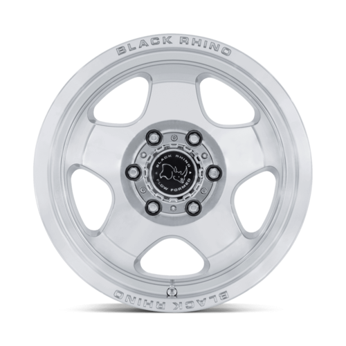 Black Rhino Hard Alloys BR031 SOL 17x8 Silver Machined Face Wheel