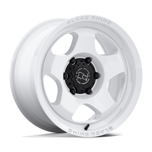 Black Rhino Hard Alloys BR031 SOL 17x8.5 Inch Gloss White Wheel with 6x135 Bolt Pattern and +0 Offset