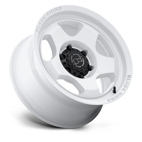Black Rhino Hard Alloys BR031 SOL 17x8.5 Gloss White Wheel with 6x139.7 Bolt Pattern and +0 Offset