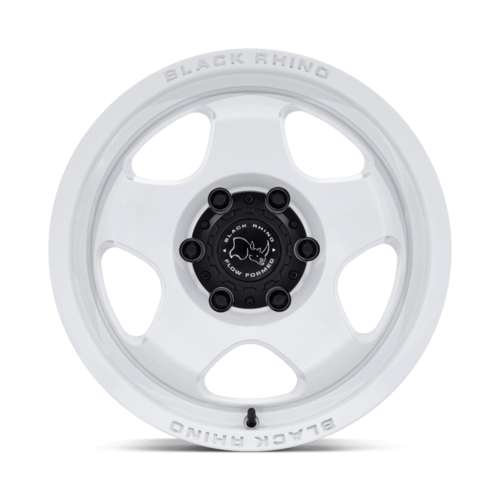 Black Rhino Hard Alloys BR031 SOL 17x8.5 Inch Gloss White Wheel with 6x135 Bolt Pattern and +0 Offset