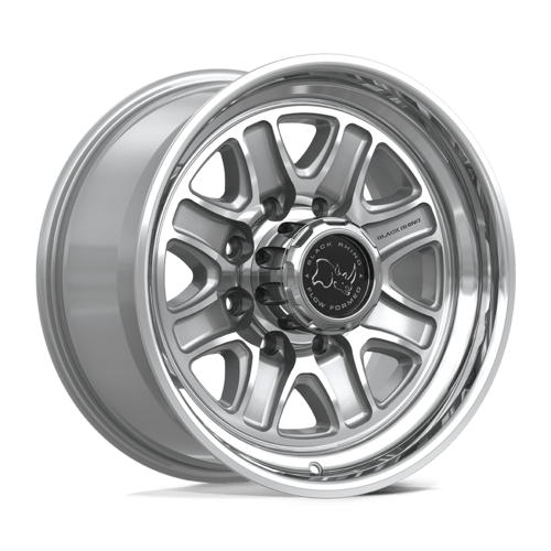 Black Rhino Hard Alloys BR032 ECHO 18x9 Gloss Silver Machined Face Wheel