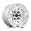 Black Rhino Hard Alloys BR032 ECHO 17x8.5 Inch Gloss Silver Machined Face Wheel