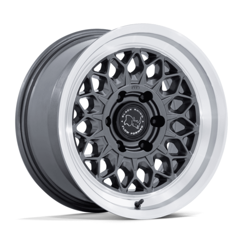 Black Rhino Hard Alloys BR034 GRAZ 17x8.5 Gloss Gunmetal with Machined Lip