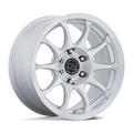 Black Rhino Hard Alloys BR038 RONIN 17x8.5 Inch Gloss Silver with Machined Face Wheel