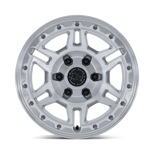 Black Rhino Hard Alloys Vanguard 17x8.5 Wheel with 6x135 Bolt Pattern and Machined Finish