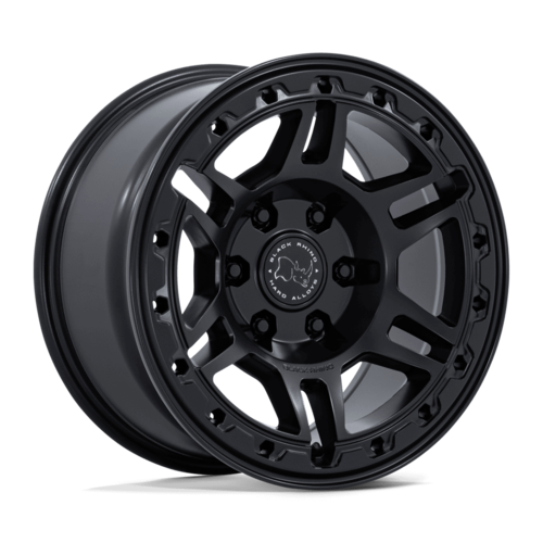Black Rhino Hard Alloys Vanguard 17x8 Matte Black Wheel with 6x139.7 Bolt Pattern and +32 Offset