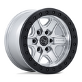 Black Rhino Hard Alloys ECHO Trail Lock 17x8.5 Wheel with Hyper Silver Machined Finish and 6x139.7 Bolt Pattern