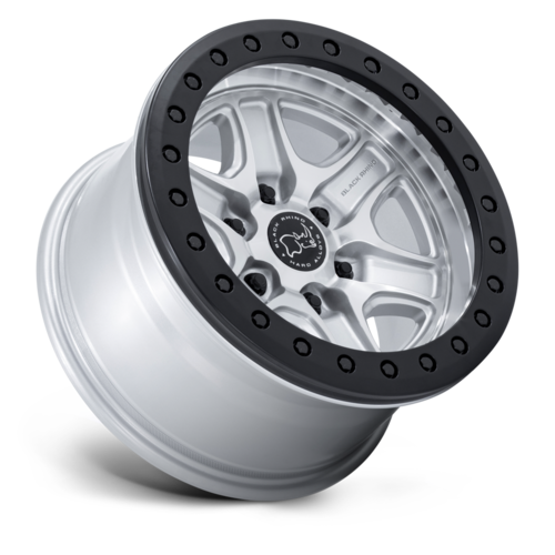 Black Rhino Hard Alloys ECHO Trail Lock 17x8.5 Wheel with Hyper Silver Machined Finish and 6x139.7 Bolt Pattern