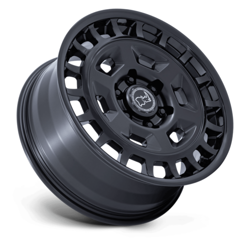 Black Rhino Hard Alloys BR405 ROVER 18x8 Matte Black with Gloss Black Lip Wheel