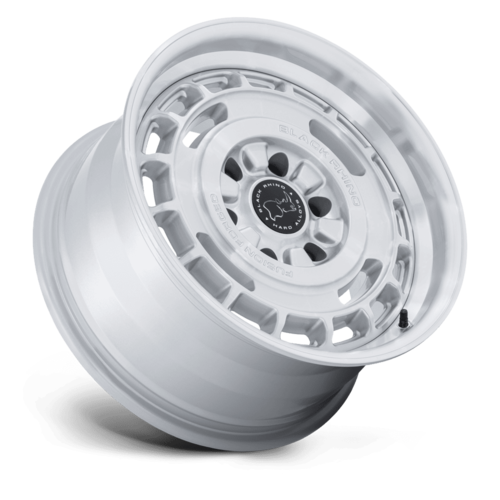 Black Rhino Hard Alloys Vagabond 17x8.5 Inch Silver Gloss Wheels with Machined Face and 6x139.7 Bolt Pattern